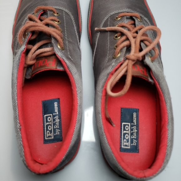Polo Ralph Lauren Shoes Size 12D Gray Fashion Sneakers Fabric Men Forestmont II - Picture 7 of 15
